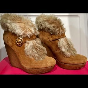 Michael Kors wedge booties